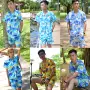 Hawaii áo sơ mi ngắn tay của nam giới beachwear nam bộ dừa áo của phụ nữ in vài mặt trời quần áo bảo vệ đảo Hải Nam quần áo áo sơ mi hồng nam