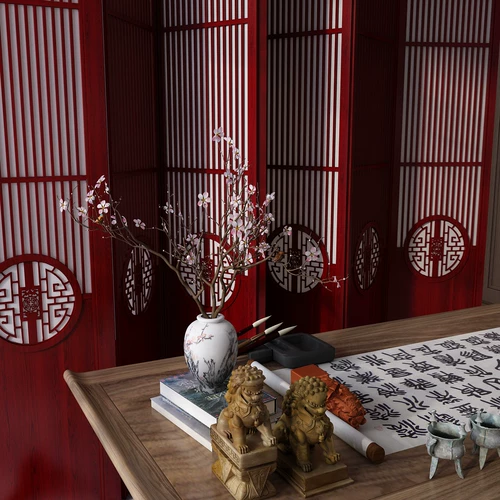 Отельное современное украшение для гостиной для спальни для офиса, китайский стиль
