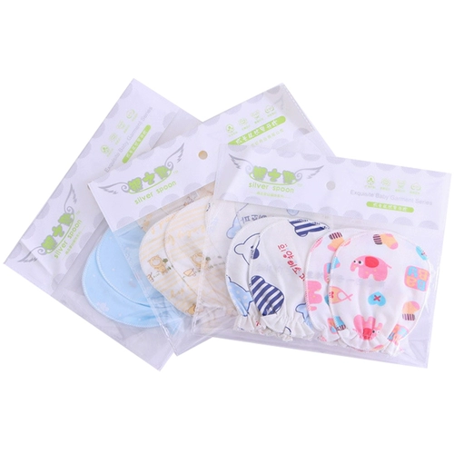 Детские хлопковые дышащие летние тонкие перчатки для новорожденных, серебро 0 пробы, 3-12 мес.