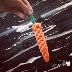 Màu xám kem thủy triều thương hiệu vật nuôi chó mèo cắn đồ chơi dây hôn sạch răng đồ chơi một củ cà rốt