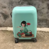 Baique linh dương xe đẩy trường hợp Sanshenghua hành lý phổ quát bánh xe đẩy trường hợp nữ 20 inch lên máy bay mật khẩu vali balo du lịch