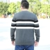 Mùa thu và mùa đông mới kích thước lớn áo thun nam áo len thủy triều và chất béo tăng dòng áo len lỏng chất béo chàng áo len - Kéo qua
