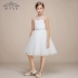 MUSE trẻ em ăn mặc cô gái công chúa váy mùa xuân và mùa hè hoa cô gái ăn mặc máy chủ váy cưới pettiskirt trang phục váy trắng công chúa cho bé gái Váy trẻ em