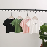 Chen Chen Ma bé quần áo trẻ em bé mùa hè ăn mặc một con tre bông ngắn tay áo triều cô gái hoang dã t-shirt áo thun bé trai thu đông