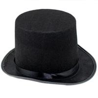 Одевать магическую шляпу магию, шляпу, высокую шляпу, установите взрослой версию детской текстильной ткани Черная джазовая шляпа