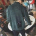 Cao cổ áo len nam Hàn Quốc phiên bản của xu hướng phong cách Harajuku chàng trai mùa thu và mùa đông cổ áo vẫn sinh viên đại học vài 2017 mới hoang dã áo cardigan nam Cặp đôi áo len