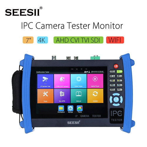 4K 7 -дюймовый IPC CCTV WiFi H265 Тест CVBS Тест CVBS