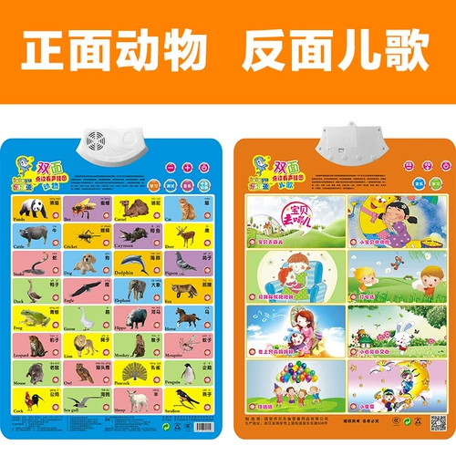 Двусторонний кварц, детский цифровой флип-чарт с буквами для раннего возраста, со звуком, изучение китайских иероглифов