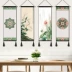 Phong cách quốc gia Trung Quốc vải bức tranh nhà hàng phòng nghiên cứu B & B sơn trang trí hiên tấm thảm sofa nền tường treo tranh - Tapestry