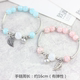 Lucky Lotus Heart Bursting Blue Crystal Bracelet Nữ Dễ thương tươi Hàn Quốc Đơn giản Sinh viên Yim Sen Bracelet vòng đeo tay nữ Vòng đeo tay Clasp