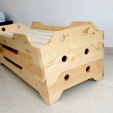 Кровать для детского сада для сна из натурального дерева, кроватка в обеденный перерыв