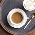 Bắc Âu đơn giản vàng sọc gốm hoa trà Cup Sauce Bone Trung Quốc Espresso Cup Saucer Tiếng Anh Trà chiều trà - Cà phê