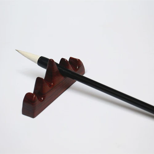 Hongzi Mu Wuzhishan Pen кладет ручки ручек и поставки каллиграфии с твердым деревом, четыре сокровища