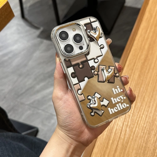 Apple, трехмерный совместимый iPhone 14, iPhone14 Pro, чехол для телефона, iPhone14 Pro, силиконовый мобильный телефон, изысканный стиль, зеркальный эффект, iphone, 12, 14plus, защита при падении