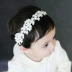 Huang Xiao Niu Hàn Quốc bé tóc ban nhạc sơ sinh bé vương miện phụ kiện tóc công chúa nơ mũ 2