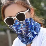 Летний шелковый платок, уличный шарф-платок, шарф, спортивная маска, защита от солнца