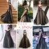 Công chúa váy cô gái pettiskirt trẻ em sinh nhật buổi tối ăn mặc mô hình sàn catwalk đoạn dài trailing máy chủ hiệu suất ăn mặc Váy trẻ em