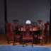 1,38 mét Indonesia bàn ăn gỗ hồng sắc kết hợp bàn ăn Trung Quốc bàn tròn gỗ gụ bàn tròn gỗ hồng mộc đồ nội thất - Bộ đồ nội thất