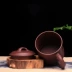 Yixing cốc cát màu tím gốc mỏ bùn tím Qingfeng phần tre bìa cup đầy đủ của nhãn hiệu văn phòng kinh doanh cup món quà kỳ nghỉ cup Bình đất sét