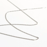 Цепочка, универсальное ожерелье, европейский стиль, простой и элегантный дизайн, серебро 925 пробы