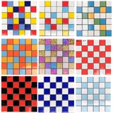 Красочные шахматы, мозаика, нескользящий бассейн