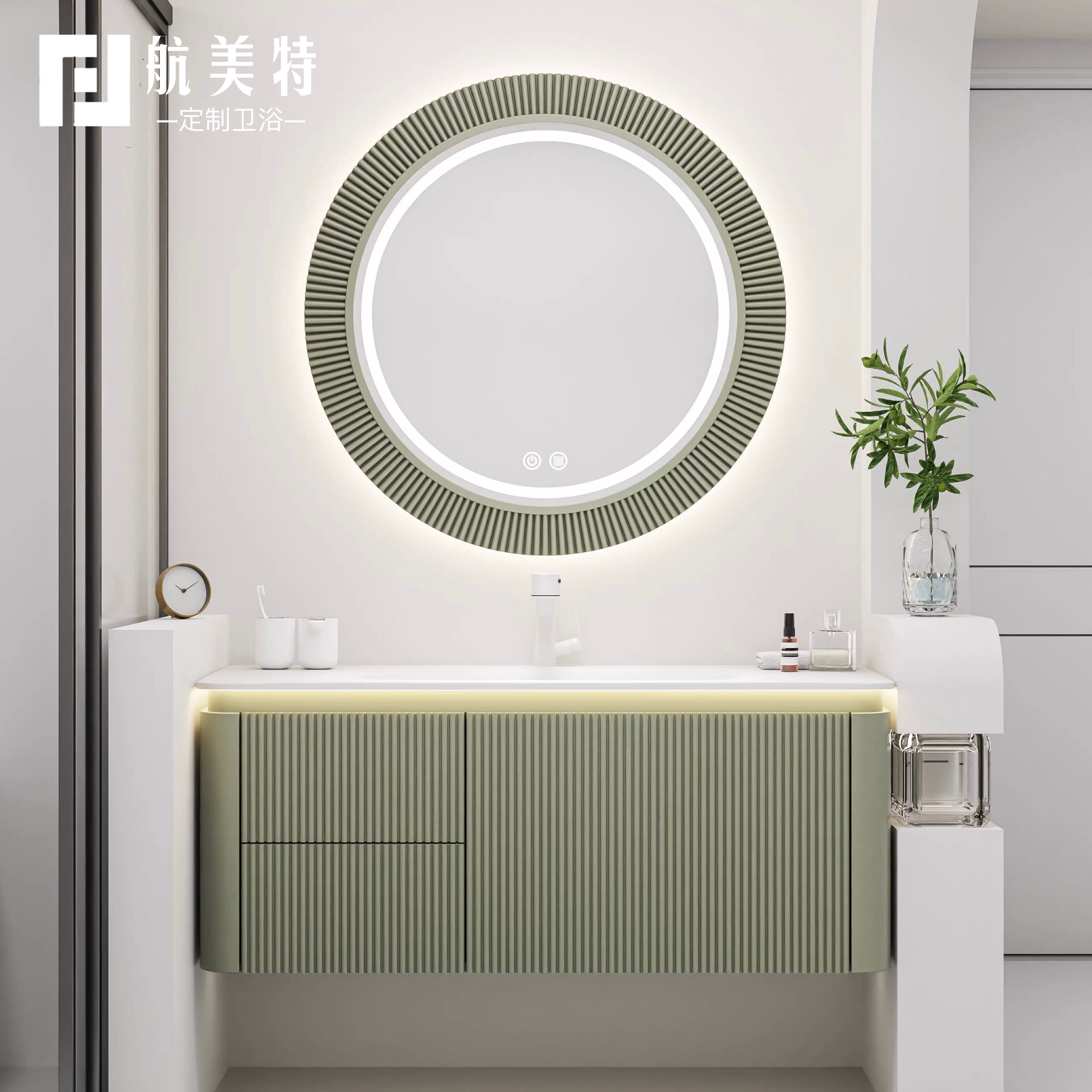 太空铝浴室柜组合卫生间洗脸池洗手盆简约现代镜柜洗漱台面盆-阿里巴巴