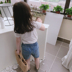Quần áo trẻ em 2019 Mùa hè Mới vừa và nhỏ Trẻ em đơn giản Trẻ em Áo bé gái nam Cổ tròn tay ngắn Áo thun thoải mái - Áo thun đồ bé gái Áo thun