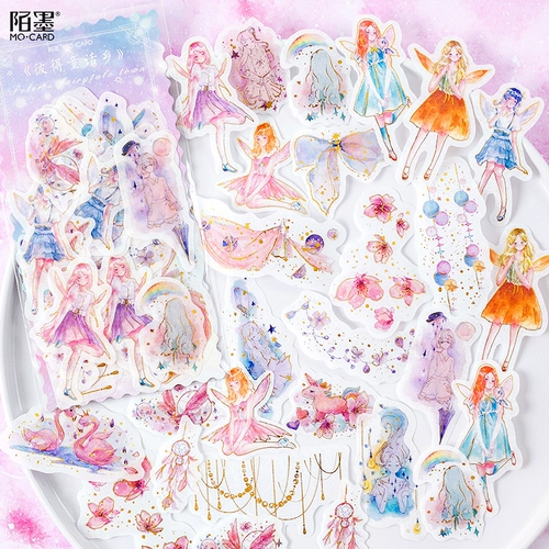 Молитва и бумажная бумажная бумага пакет Mo Mo Mo Fairy Percamon Prince Prince Prince Prince Perry Справочник наклейки на стикеры