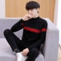 Mùa thu mới mỏng của nam giới áo len dài tay Hàn Quốc thanh niên áo len cashmere áo len sinh viên áo len áo sơ mi nam trung niên
