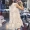 Trạm châu âu 2018 mùa hè mới hàng Châu Âu triều nhẹ nhàng siêu cổ tích móc hoa hollow Một từ trắng vest váy nữ