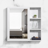 Космический алюминиевый легкий роскошный умный зеркальный шкаф для ванной