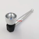 Портативная старомодная металлическая курительная трубка, съемный мундштук, алюминиевый сплав, подарок на день рождения