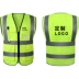 Áo phản quang áo có thể in nhiều túi giao thông công trường xây dựng an toàn quần áo đi xe áo phản quang áo vest áo phản quang lưới 