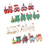 Окрашенный деревянный настольный поезд, DIY, подарок на день рождения