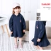 Váy em bé dài tay 2 quần áo trẻ em mùa xuân và mùa thu Trẻ em 3 tuổi trùm đầu phiên bản Hàn Quốc 4 bé gái mặc cotton 5 mùa xuân
