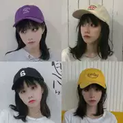 Mũ mới màu tím nữ mùa hè nữ Hàn Quốc giản dị sinh viên bóng chày mũ che nắng mũ thêu - Bóng chày