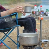 Чистая титановая складная чашка титановой чашки титана титана может быть выгравирована, портативная, устойчивая к высокой температуре