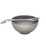 Titanium Fork Spoon двух -в одной чистой титановой вилке ложки чистого титановой наводной посуды с двумя головными многопользовательными многопользовательными свиными ложки на открытом воздухе туристическая туристическая посуда.