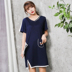 Phân bón đặc biệt XL đồ ngủ nữ mùa hè cotton ngắn tay lỏng Hàn Quốc phiên bản của nightdress chất béo mm200 kg ăn mặc Đêm đầm