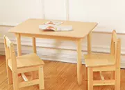 Bàn trò chơi cô gái Bắc Âu trẻ em bàn viết và ghế đặt đôi giải trí bằng gỗ trẻ em hoạt hình đọc tranh - Phòng trẻ em / Bàn ghế