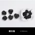 Công cụ trang sức nghệ thuật móng tay Gốm sứ mềm Hoa hồng đen và trắng đã hoàn thành Cánh hoa làm bằng tay Đồ trang sức 5 cái - Công cụ Nail
