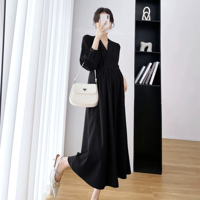 Woolen dress, set, french style, high-quality style