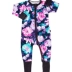 Tiny nhà đích thực iris hoa bé gái jumpsuit cotton mùa xuân và mùa thu bé áo choàng dài tay ra ngoài romper