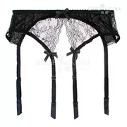 Khóa kim loại cao cấp mới garter sexy cám dỗ ren retro trong suốt vớ dài vớ