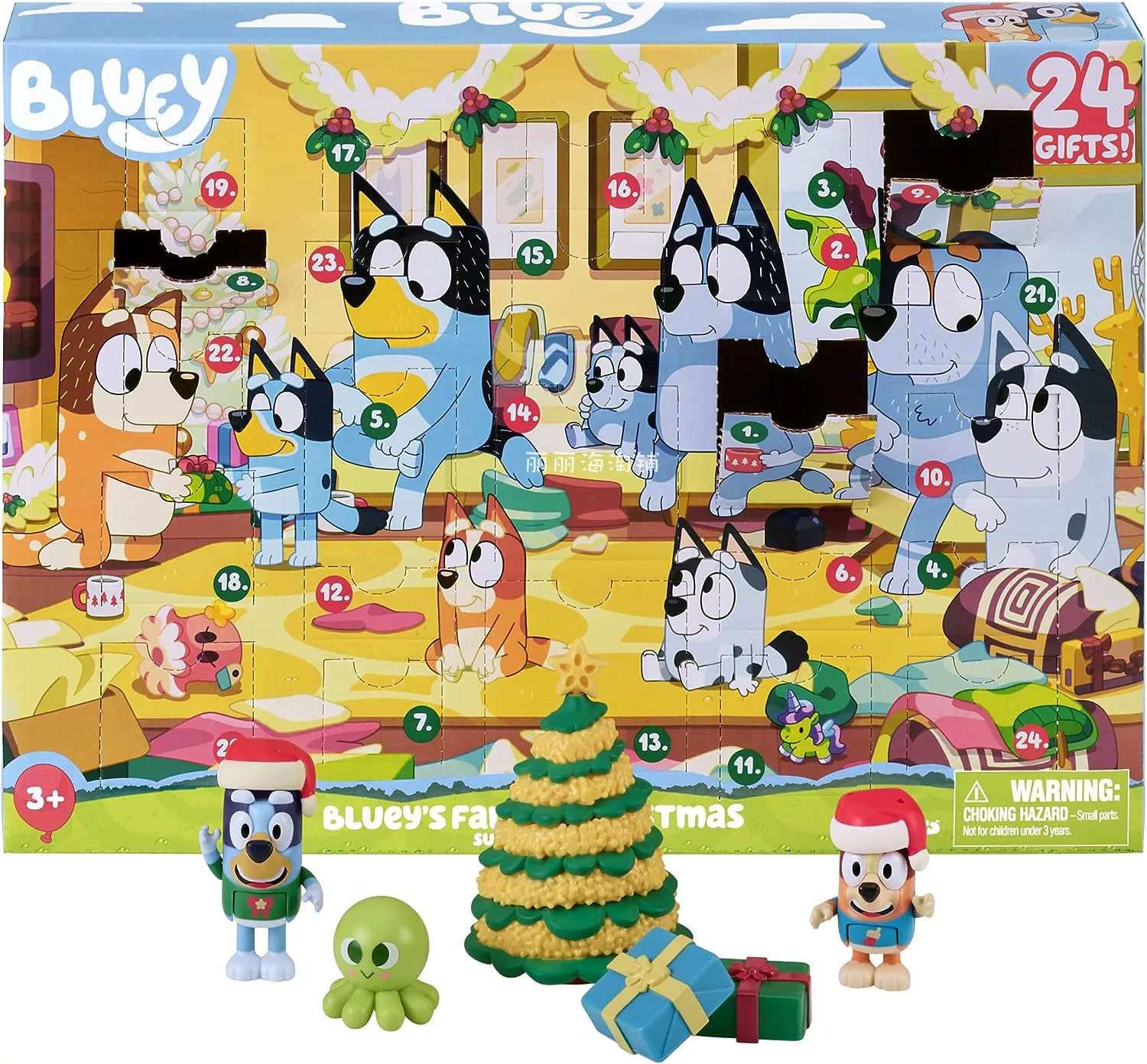 △ Американская подлинная Bluey Bruy Calendar Christmas Continuable ADVENT Calendar