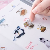 Милая наклейка, карманный блокнот, украшение, креативный мобильный телефон, свежие наклейки, прозрачная лента, Южная Корея