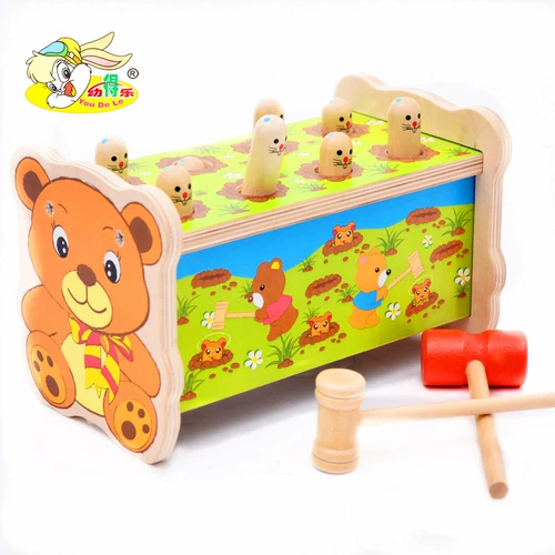 Большая игрушка антистресс «Суслик» для раннего возраста, барабаны для мальчиков и девочек, 1-3 лет