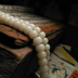 "Mực trắng" Thượng cấp Ngọc trắng thật Bodhi Bodhi Bodhi Bracelet Bracelet 108 hạt - Vòng đeo tay Clasp