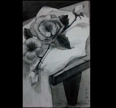 Контурный рисунок 304★619号中央美院学生欧阳俊素描作品：27*39cm，唯一壁画手绘