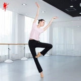 Штаны для детей и взрослых, танцующая спортивная одежда, черный комбинезон, свободный прямой крой